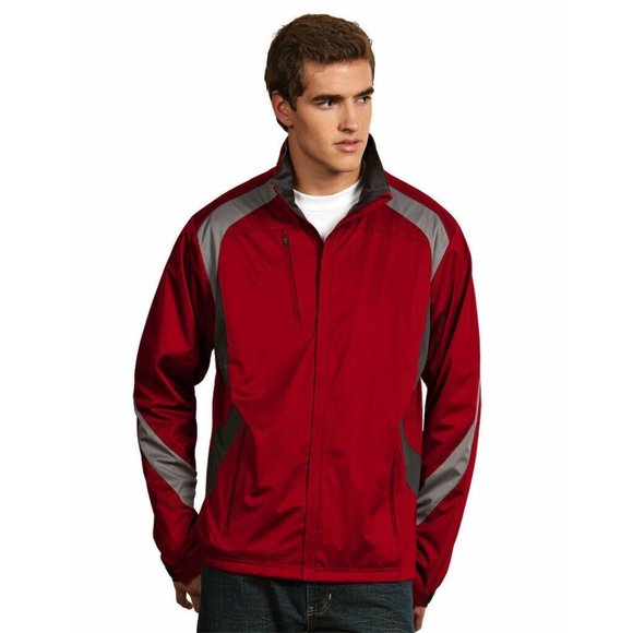 Antigua Tempest Full Zip Jacket Mens M Medium Red  Golf Jacket NWT - Picture 1 of 2